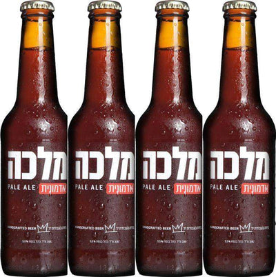 שישיית בירה מלכה אדמונית 330 מ''ל Pale Ale איכותית עם טווית מלכה בירה